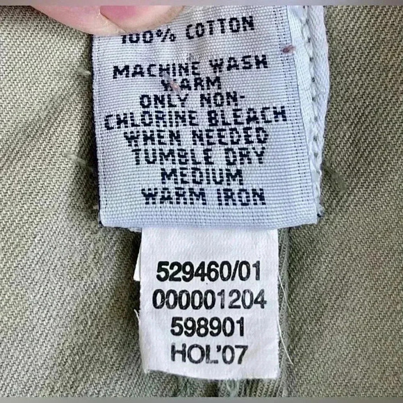 Gap Jacket Women XXL Barn Tour Lightweight Unlined Full Zip Snap army green - Picture 6 of 7